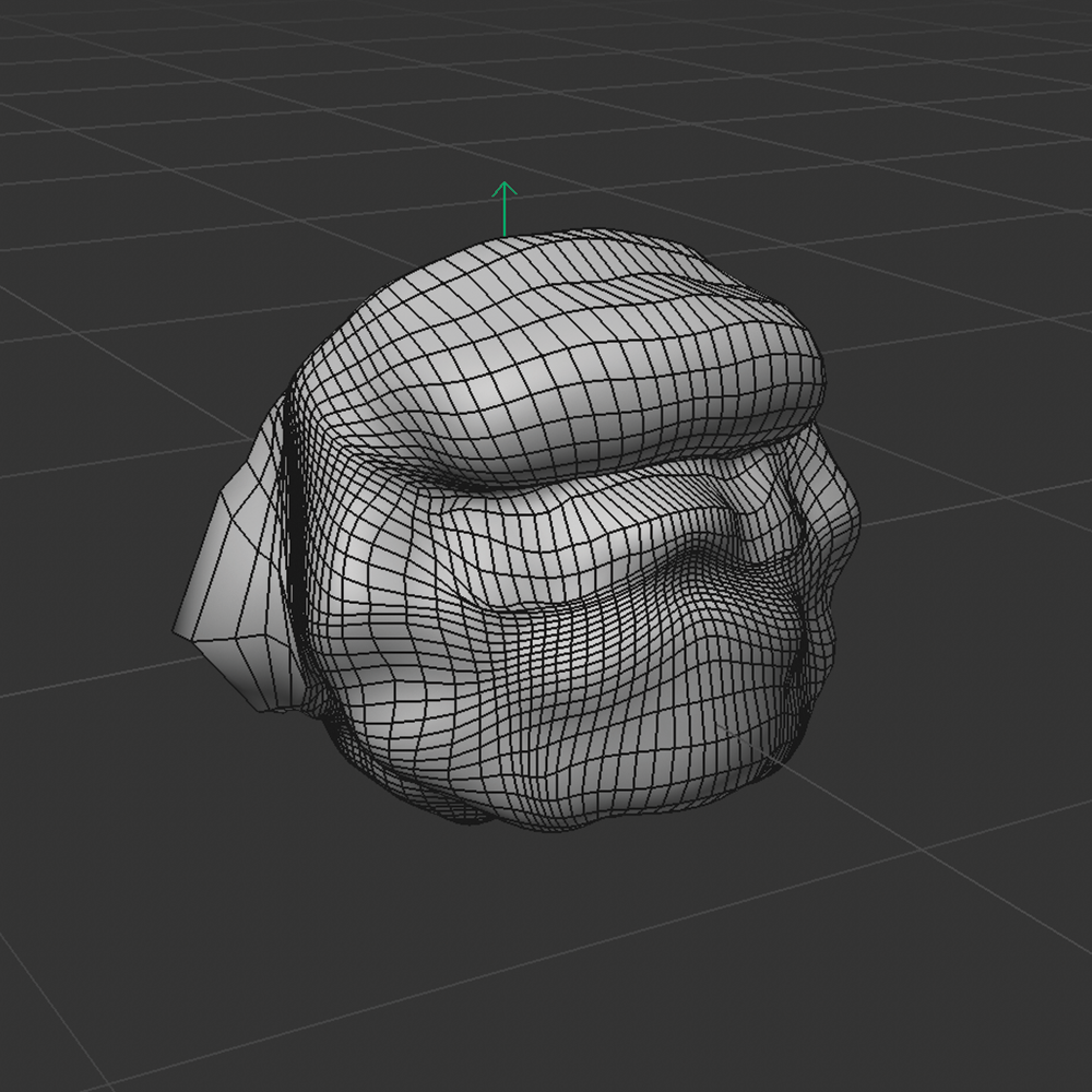 A square which I altered while experimenting with different model mode tools.