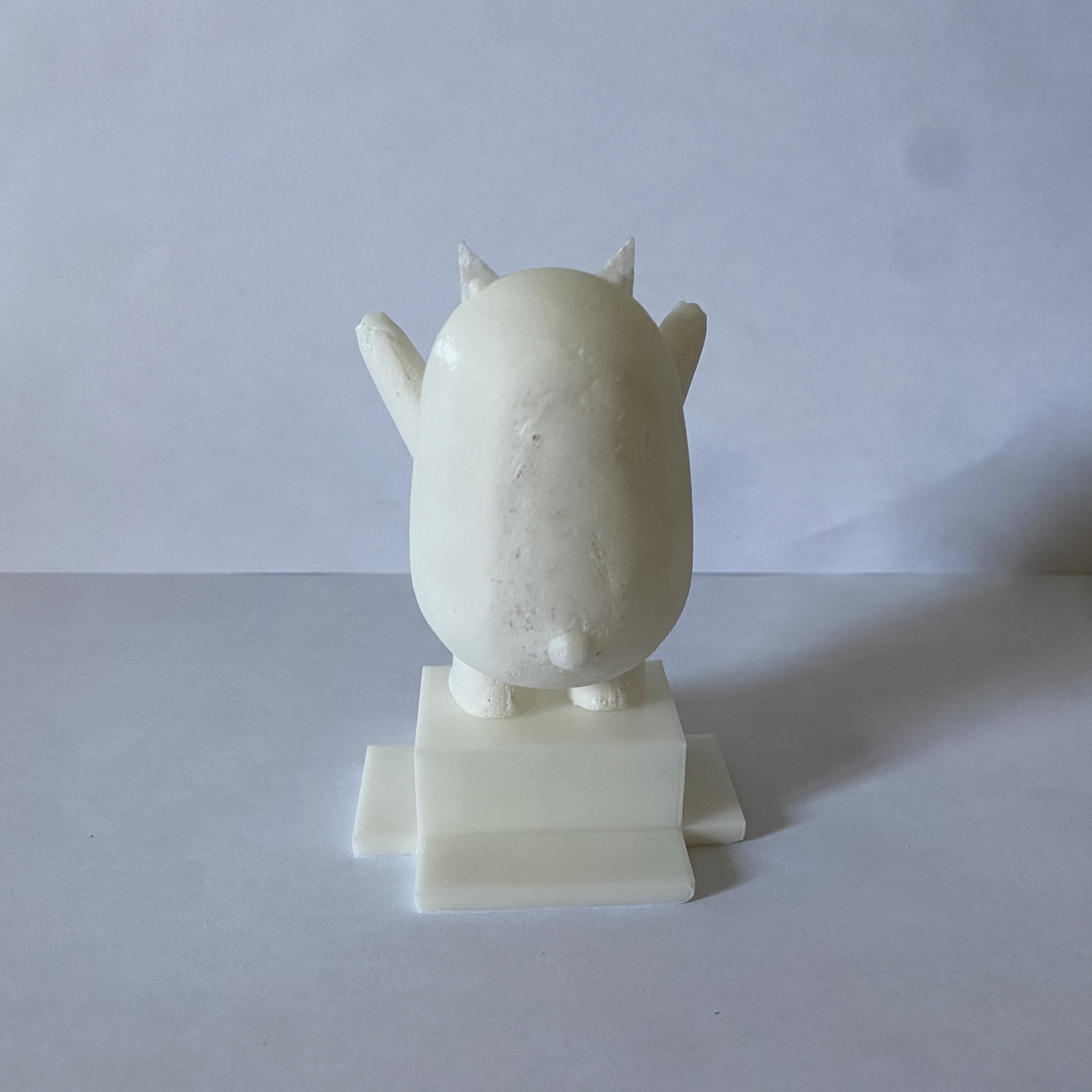 The back view of my 3D printed Grizz model.